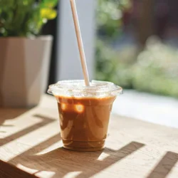 Half Pint Plastic Cups for Cold Beverages - Fully Recycleable, Environmentally Friendly (50)