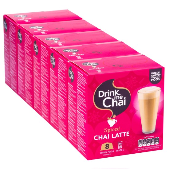 Drink Me Chai Spiced Chai Latte Pods (Pack of 5) Drink Me Chai Spiced Chai Latte Pods (Pack of 5)