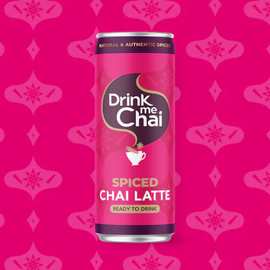 Drink Me Chai Spiced Chai Latte Ready-To-Drink Cans (12 x 250ml)