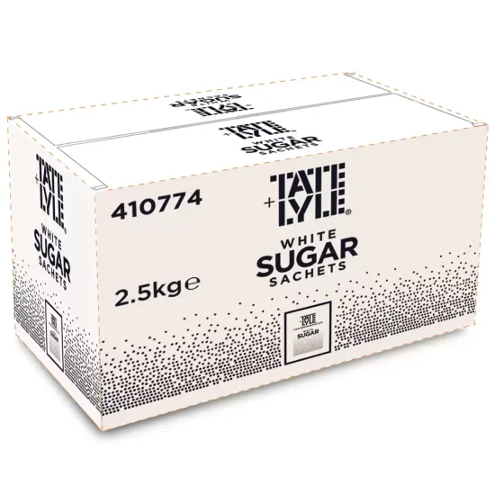 Tate & Lyle Granulated Sugar Sachets (2.5kg / 1000 units) - Ideal for hotels Tate & Lyle Granulated Sugar Sachets (2.5kg / 1000 units) - Ideal for hotels