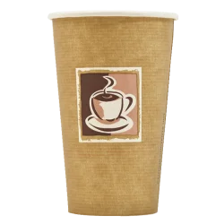Paper cup Caffe 8oz / 9oz Paper single wall paper takeaway cups (1000)
