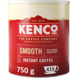 Kenco Smooth Instant Coffee (6 x 750g tin) - 2,490 Cups