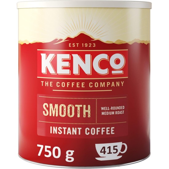 Kenco Smooth Instant Coffee (6 x 750g tin) - 2,490 Cups Kenco Smooth Instant Coffee (6 x 750g tin) - 2,490 Cups