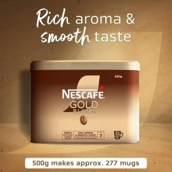 Nescafe Gold Blend Instant Freeze Dried Coffee Granules (500g tin)