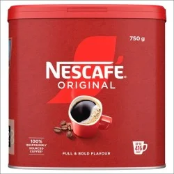 Nescafe Original Instant Coffee Granules (750g tin) - 416 Cups