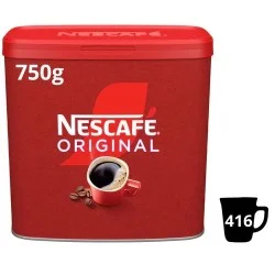 Nescafe Original Instant Coffee Granules (750g tin) - 416 Cups
