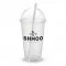 Shmoo Cups Large recycleable plastic (Inc Paper Straws) - 22oz / 625ml (80)