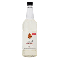 Coffee syrup - IBC Simply Almond Sugar Free Syrup (1LTR) - Vegan, Nut-Free & Halal Certified