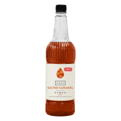 Coffee syrup - IBC Simply Salted Caramel Sugar Free Syrup (24 x 1Ltr) - Vegan & Halal Certified
