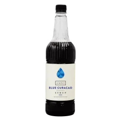 Coffee syrup - IBC Simply Blue Curacao Syrup (1LTR) - Vegan, Nut-Free & Halal Certified