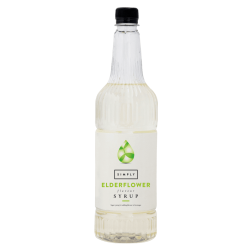 Coffee syrup - IBC Simply Elderflower Syrup (24 x 1Ltr) - Vegan, Nut-Free & Halal Certified
