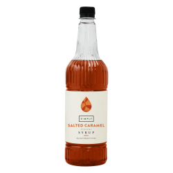 Coffee syrup - IBC Simply Salted Caramel Syrup (24 x 1Ltr) - Vegan, Nut-Free & Halal Certified
