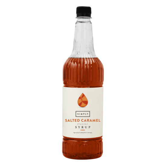 Coffee syrup - IBC Simply Salted Caramel Syrup (24 x 1Ltr) - Vegan, Nut-Free & Halal Certified
