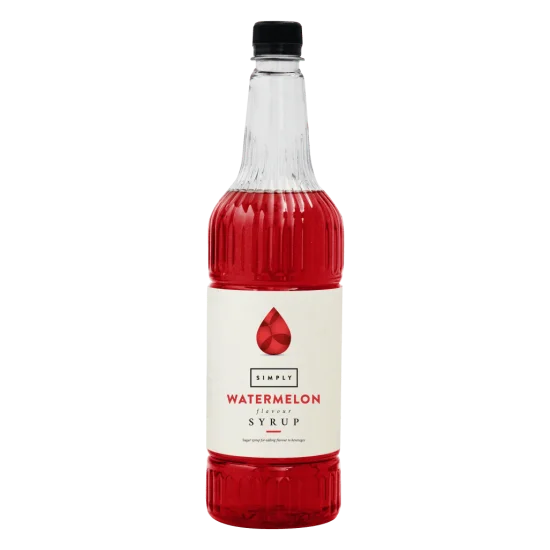 Coffee syrup - IBC Simply Watermelon Syrup (24 x 1Ltr) - Vegan, Nut-Free & Halal Certified
